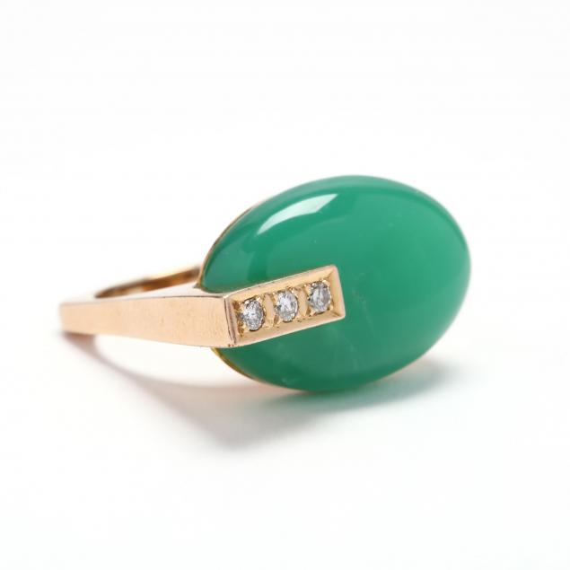 14kt-gold-chrysoprase-and-diamond-ring