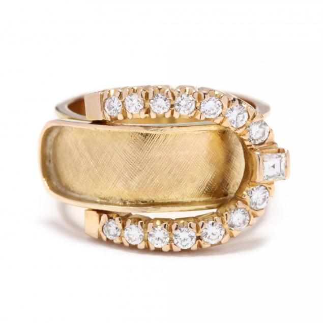 14kt-gold-and-diamond-buckle-ring