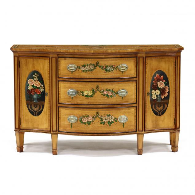wellington-hall-banded-and-paint-decorated-mahogany-server