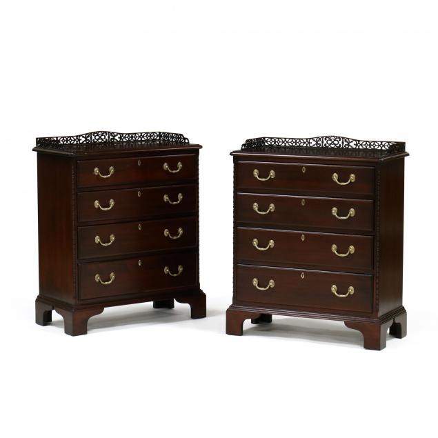 wellington-hall-pair-of-chippendale-style-mahogany-bedside-chests