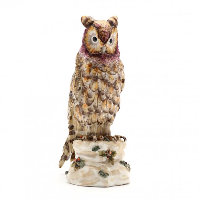 mottahedeh-painted-porcelain-great-horned-owl