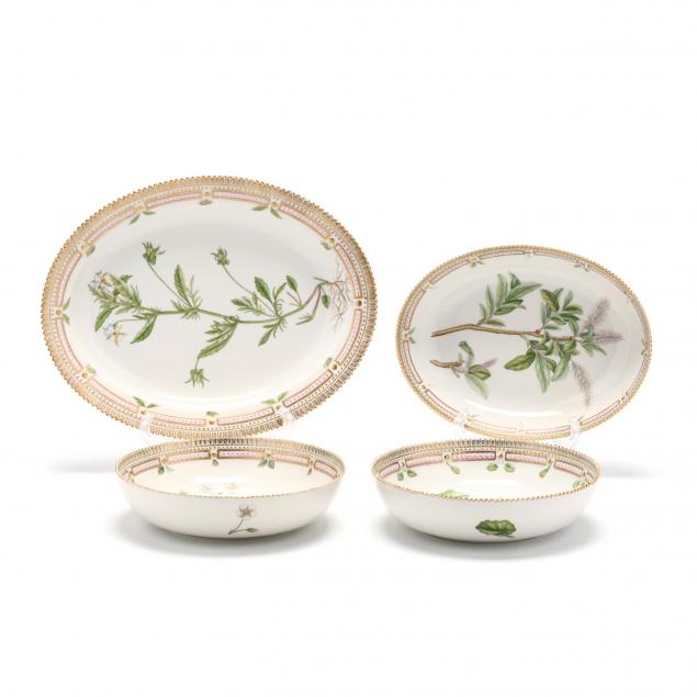 four-royal-copenhagen-flora-danica-porcelain-serving-dishes