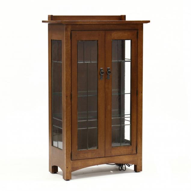 leick-furniture-limited-edition-mission-style-oak-cabinet