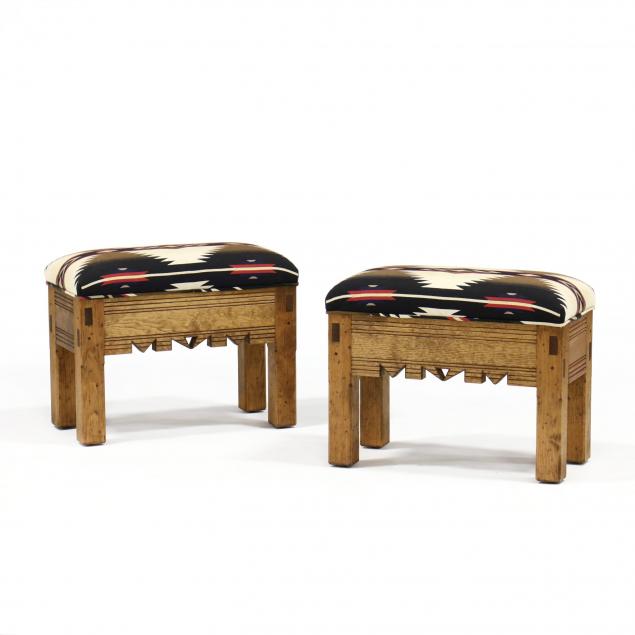 taos-furniture-co-pair-of-southwestern-benches