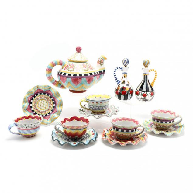 mckenzie-childs-13-piece-tea-set