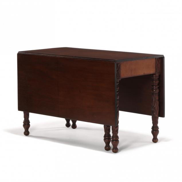 virginia-late-federal-mahogany-and-maple-carved-drop-leaf-dining-table