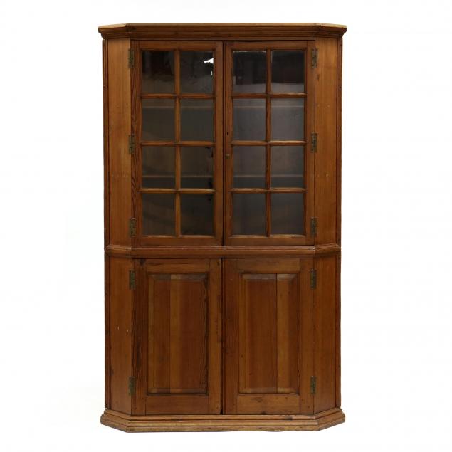 north-carolina-chippendale-yellow-pine-16-pane-corner-cupboard