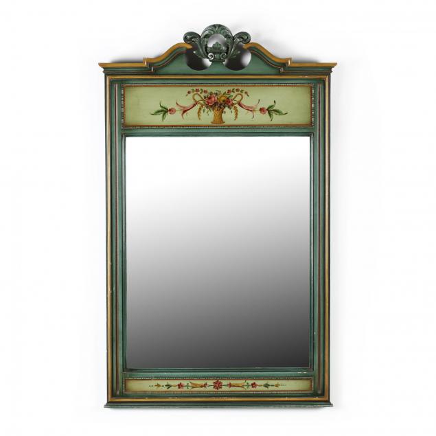 shaw-furniture-vintage-paint-decorated-mirror