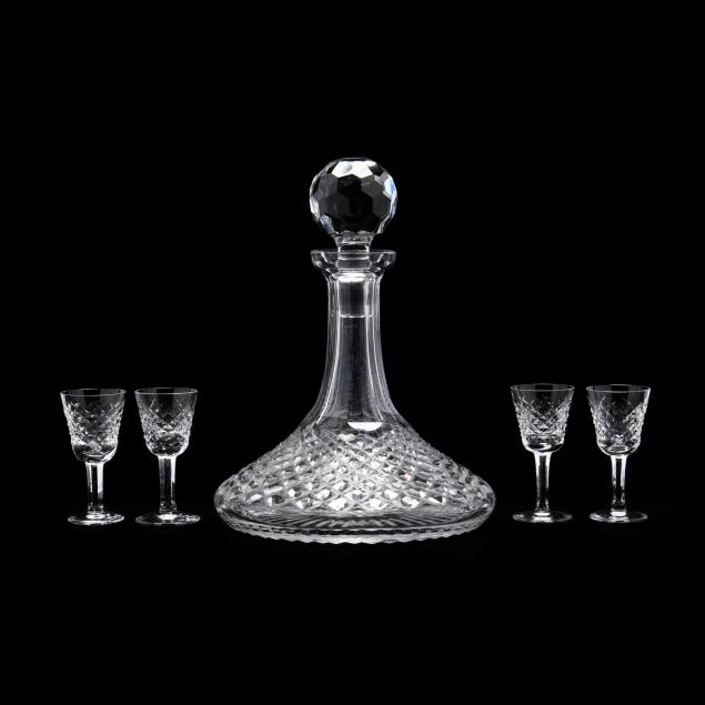 waterford-crystal-ship-s-decanter-and-four-cordials