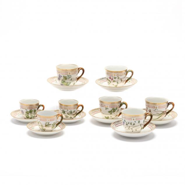 a-selection-of-16-royal-copenhagen-flora-danica-cups-saucers