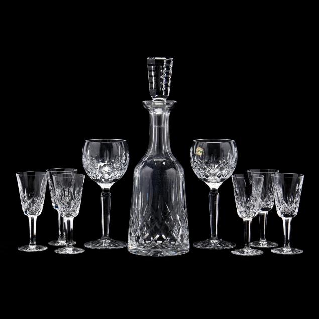 nine-pieces-of-waterford-lismore-crystal