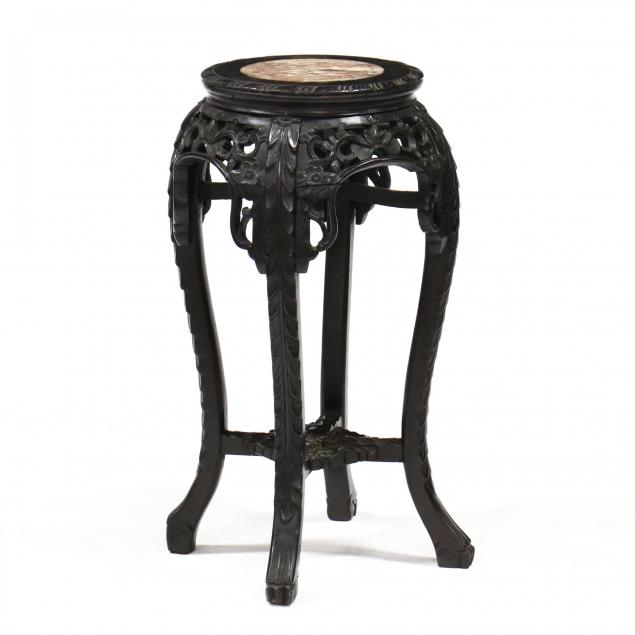 chinese-carved-hardwood-marble-top-table