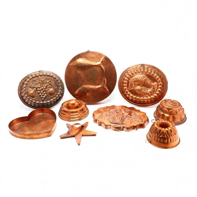 nine-large-copper-molds