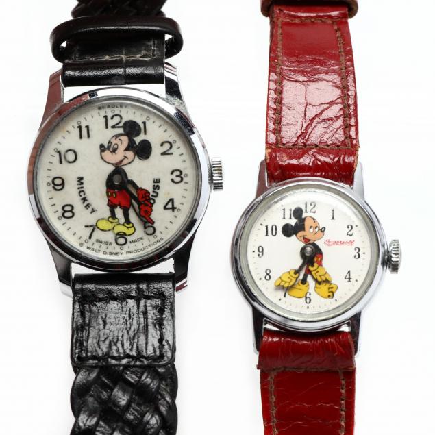 two-vintage-mickey-mouse-watches