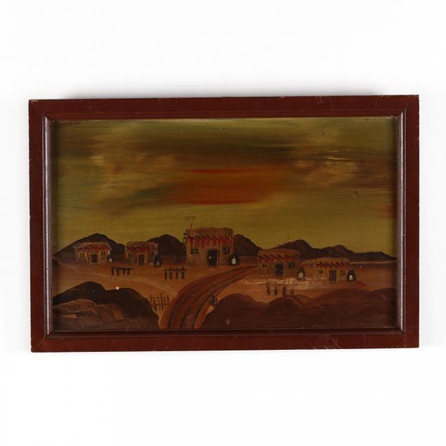 vintage-southwestern-folk-art-painting