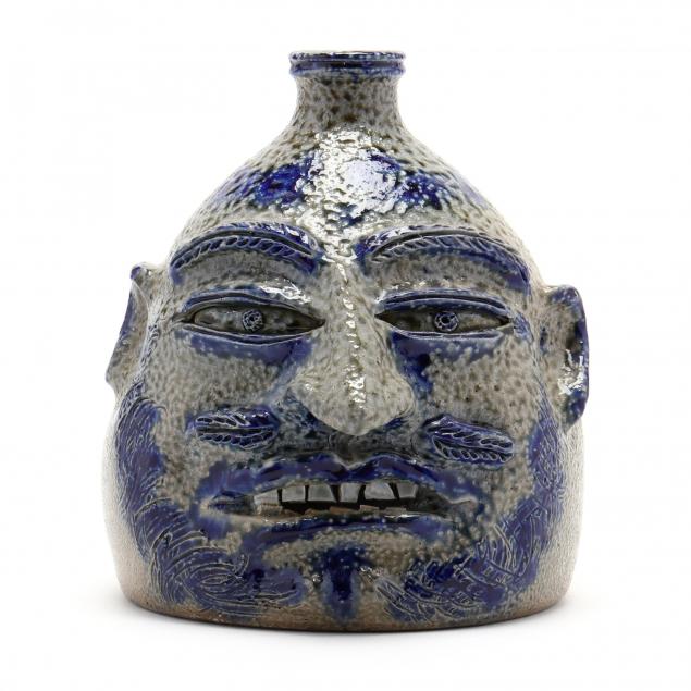 nc-folk-pottery-billy-ray-hussey-face-jug-sour-bitter