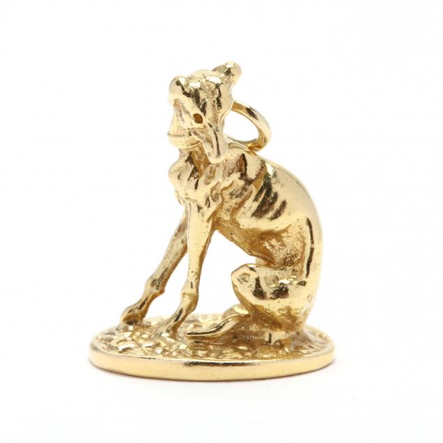 gold-dog-motif-charm-pendant