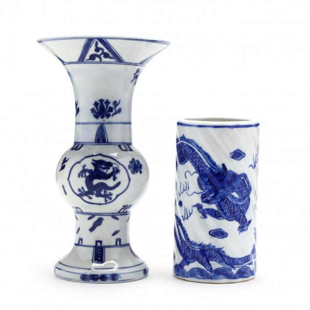 two-chinese-blue-and-white-decorated-porcelain-vases
