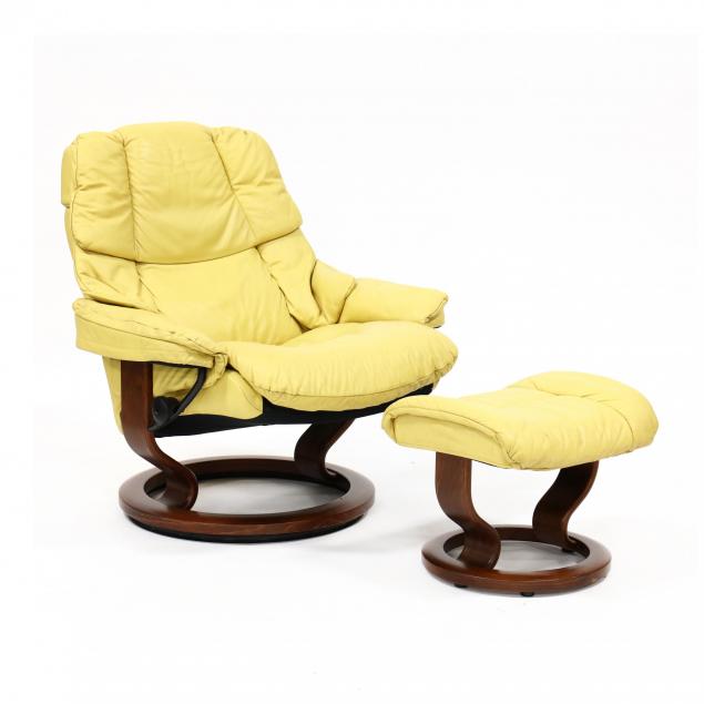 ekornes-stresless-yellow-leather-lounge-chair-and-ottoman