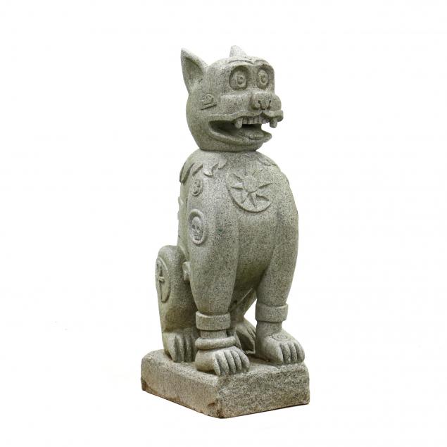 contemporary-carved-granite-guardian-lion