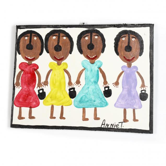 alabama-folk-art-painting-annie-tolliver-me-and-my-three-sister-going-shopping