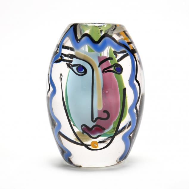 bernstein-nc-small-glass-face-vase