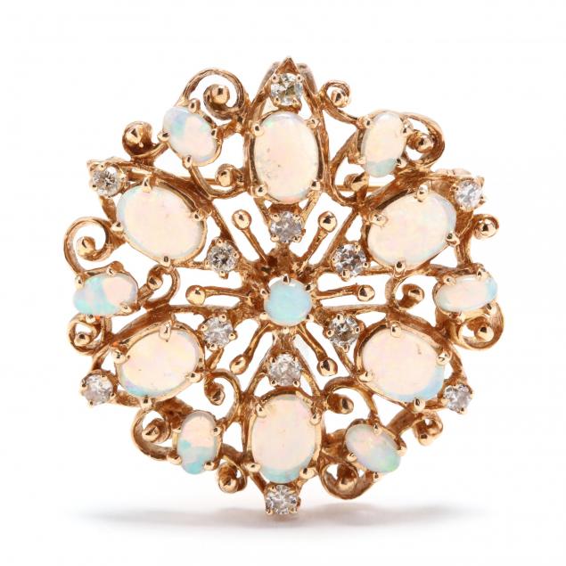 14kt-gold-opal-and-diamond-brooch-pendant