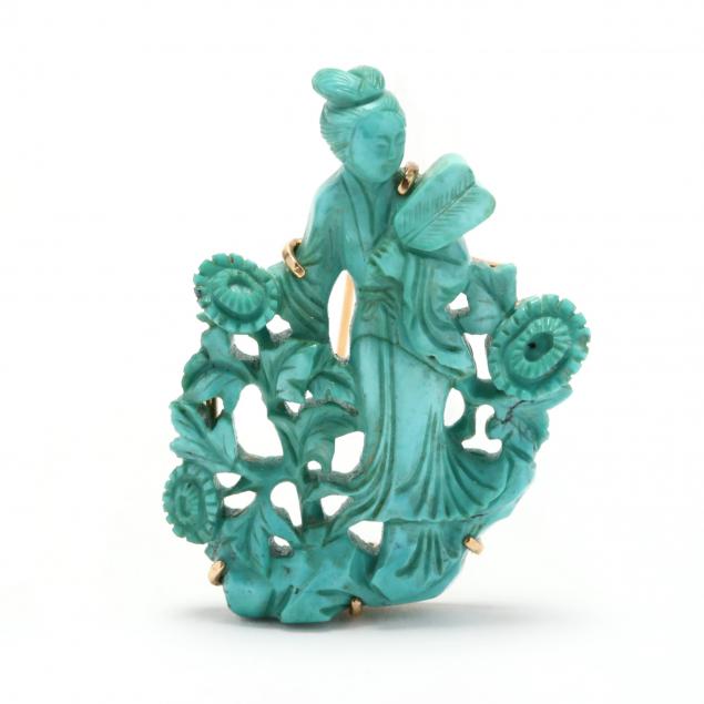 14kt-gold-and-turquoise-brooch
