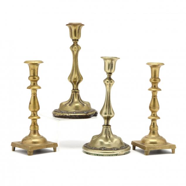 two-pair-of-antique-candlesticks