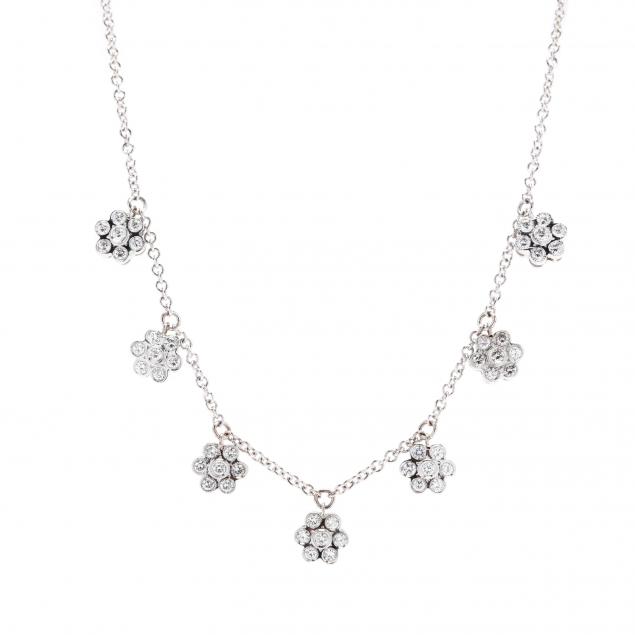 18kt-white-gold-and-floral-motif-diamond-necklace-italy