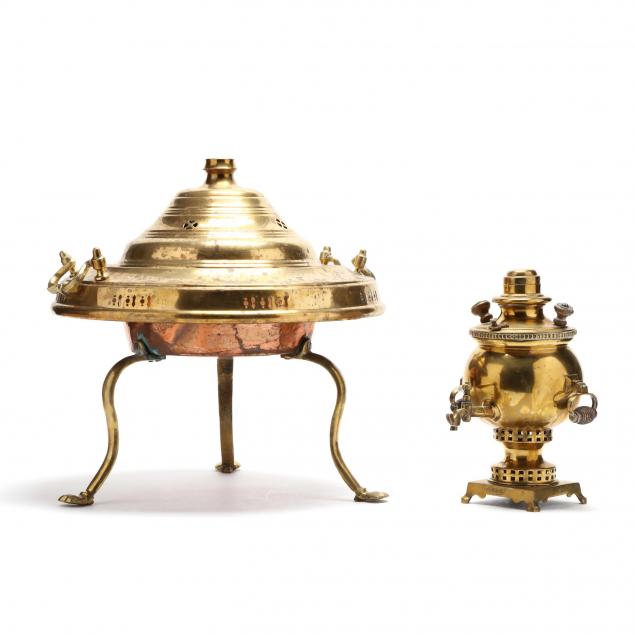 antique-brass-samovar-and-lidded-censer