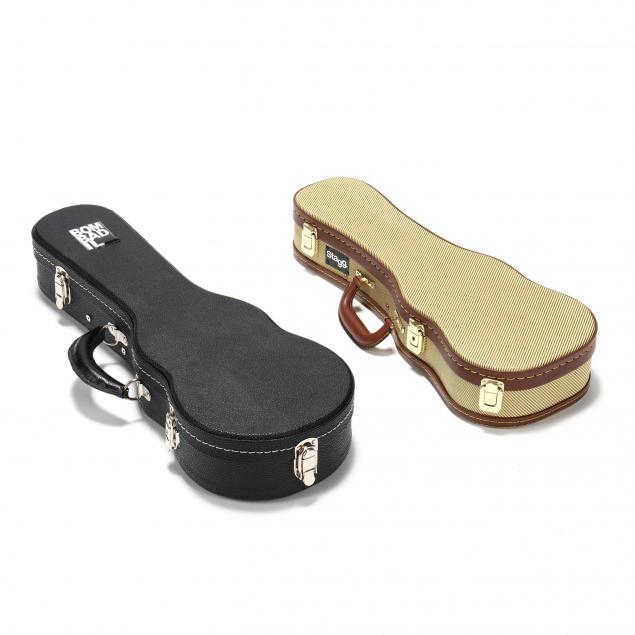 two-hardshell-ukulele-cases