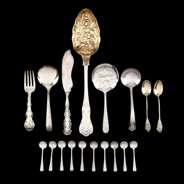 assorted-sterling-silver-silverplate-flatware