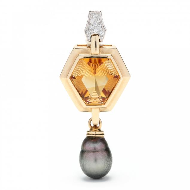 14kt-gold-citrine-diamond-and-baroque-tahitian-pearl-pendant