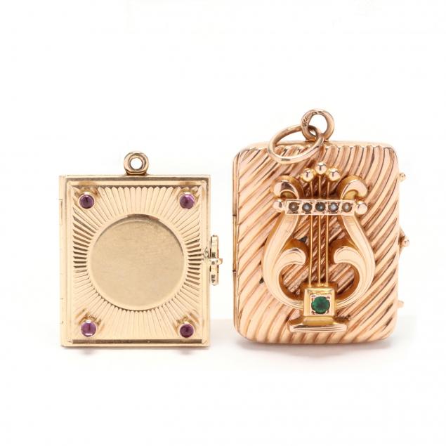 two-gold-and-gem-set-pendants-charms