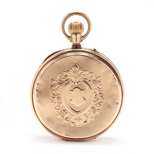 antique-14kt-gold-hunter-case-pocket-watch-qte-tobias