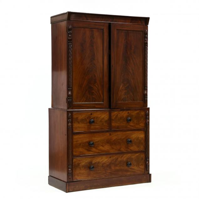 scottish-george-iii-mahogany-linen-press