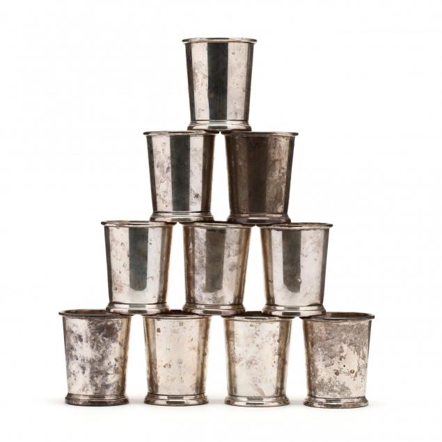 set-of-ten-sterling-silver-mint-julep-cups