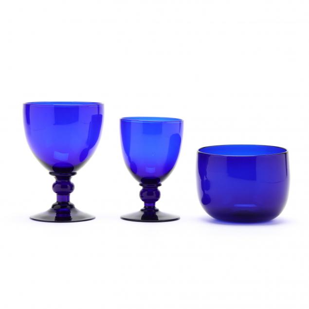 18-pieces-of-antique-cobalt-bristol-glassware