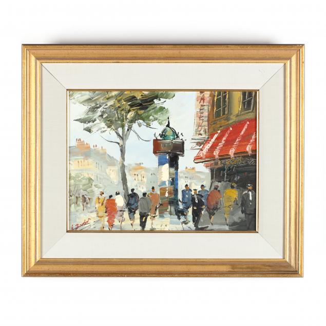 anatol-bouchet-french-b-1930-street-scene-in-paris