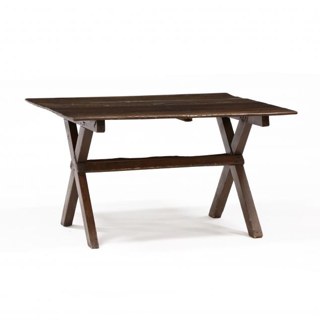 southern-yellow-pine-sawbuck-table