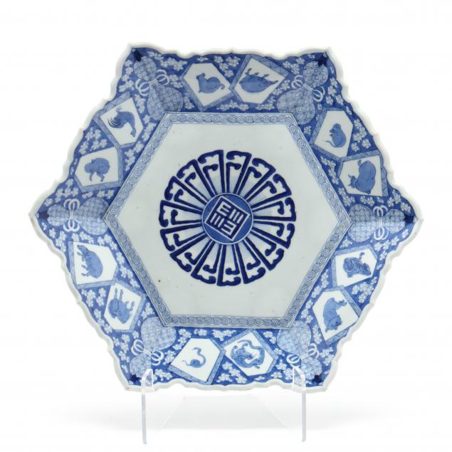 a-japanese-blue-and-white-charger-with-zodiac-animals