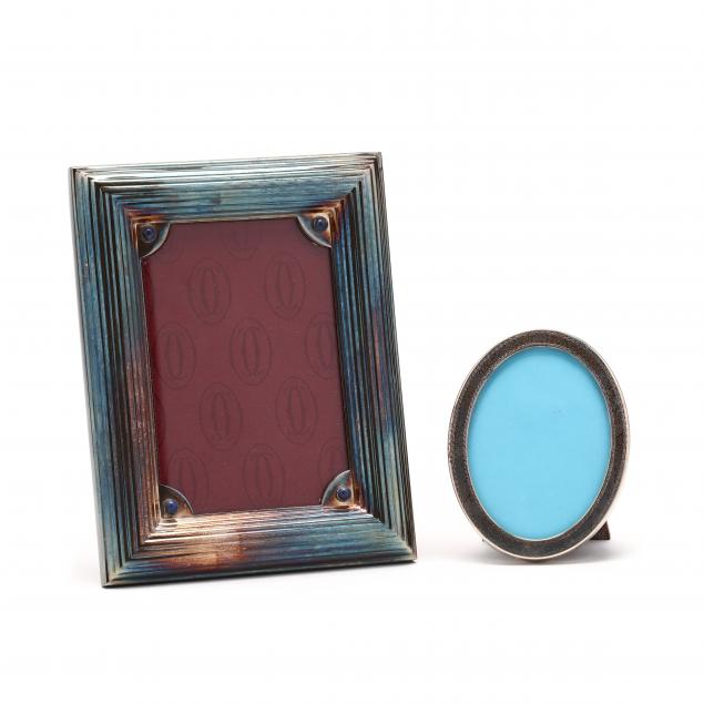 two-silver-picture-frames-cartier-and-tiffany-co
