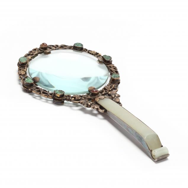 a-chinese-gilt-silver-magnifying-glass-with-jade-handle