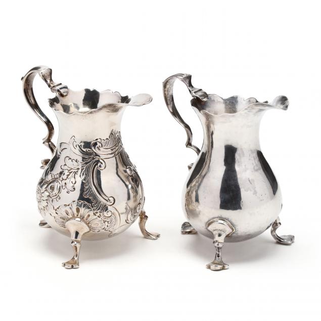 two-george-ii-silver-creamers