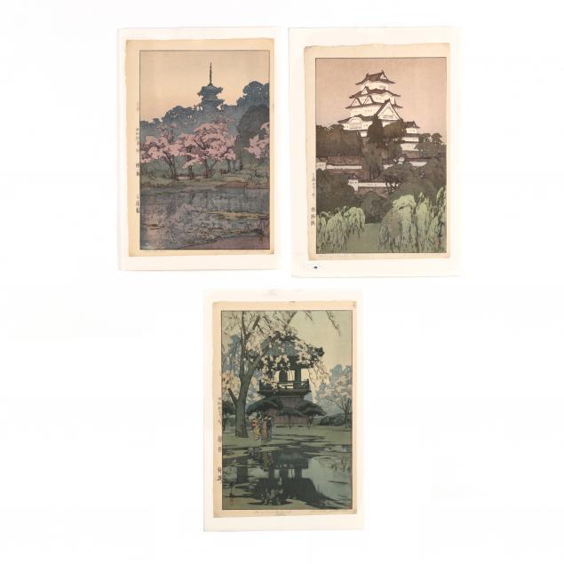 hiroshi-yoshida-japanese-1876-1950-three-woodblock-prints