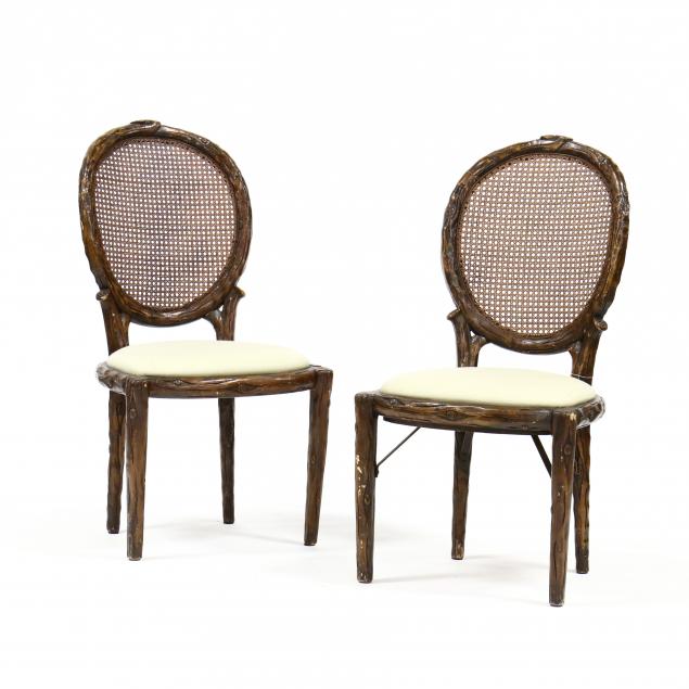 pair-of-faux-bois-carved-and-painted-side-chairs