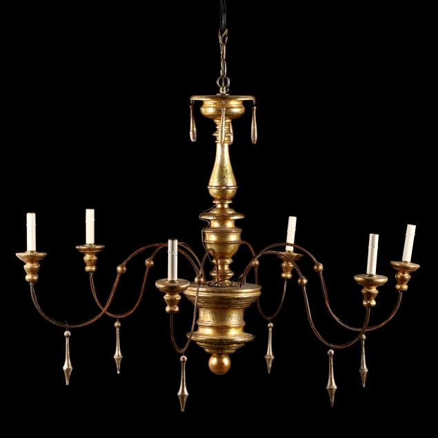 contemporary-italianate-gilt-chandelier