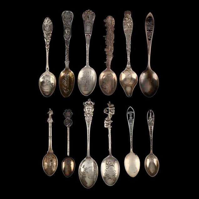 twelve-sterling-silver-souvenir-spoons