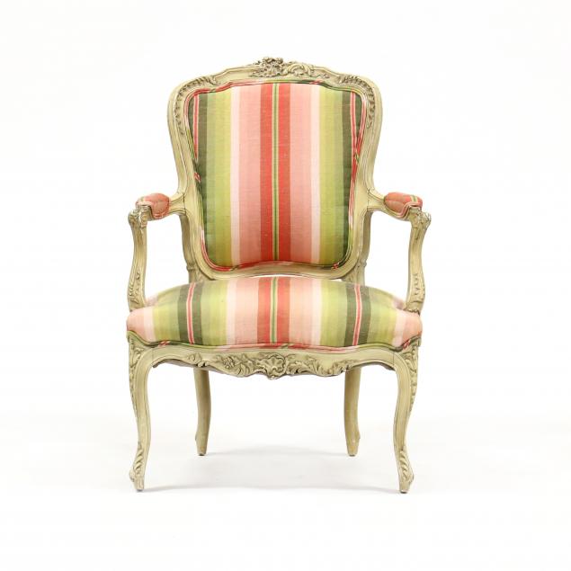 antique-louis-xv-style-carved-and-painted-fauteuil